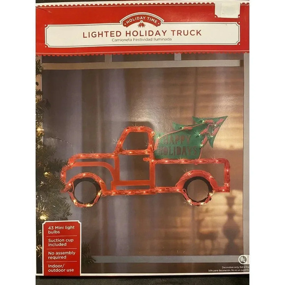 IG Design Multicolored Truck and Tree Indoor Christmas Decor 14 BRAND NEW - Picture 6 of 7